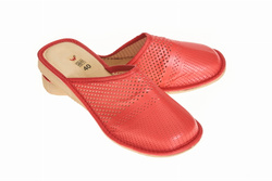 Kapcie damskie do domu skórzane wsuwane Wójciak