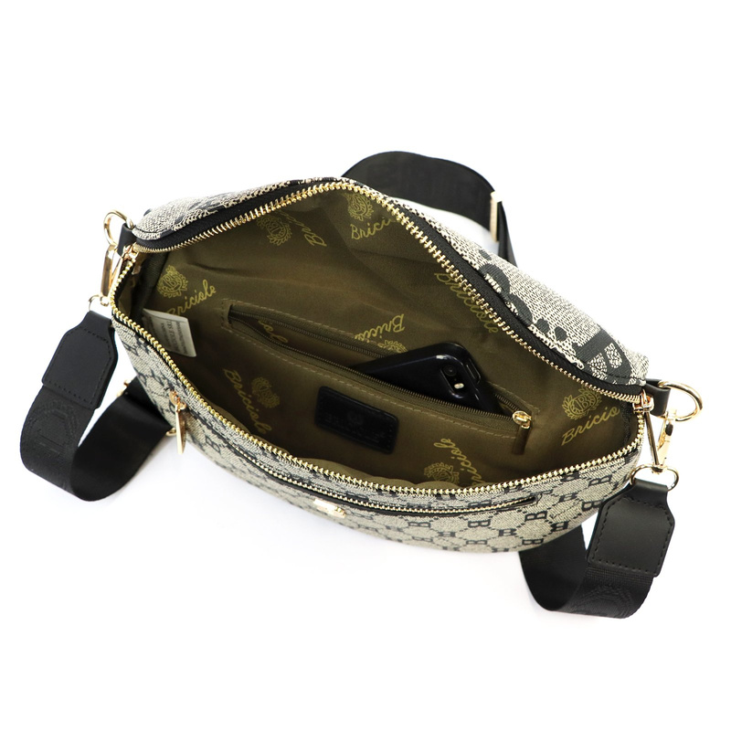 BRICIOLE damska nerka biodrowa skóra eko miejska saszetka z kieszeniami