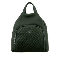 Damski plecak skórzany Canaletto z tłoczeniem plecionki – elegancja i funkcjonalność na co dzień P420s41t6