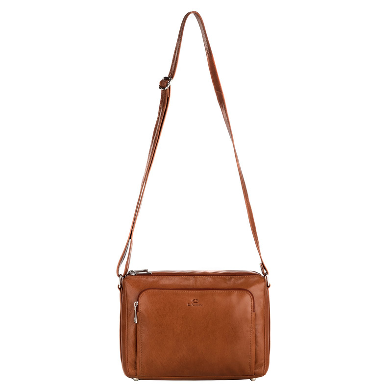 EL FORREST damska listonoszka skóra naturalna torebka na ramię kieszenie