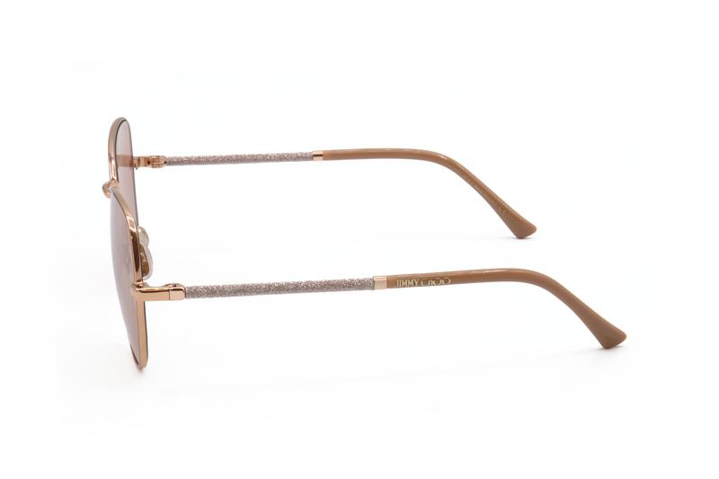Okulary JIMMY CHOO CAROL-S-0BKU. Okulary przeciwsłoneczne, Kolor złoty. Kobieta.