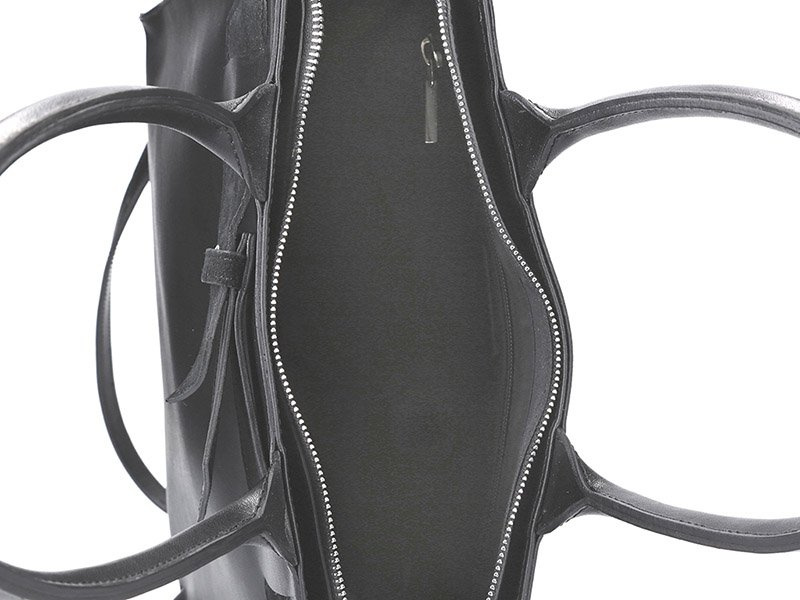 Innue damska shopperbag skóra naturalna pojemna torebka na ramię z paskiem