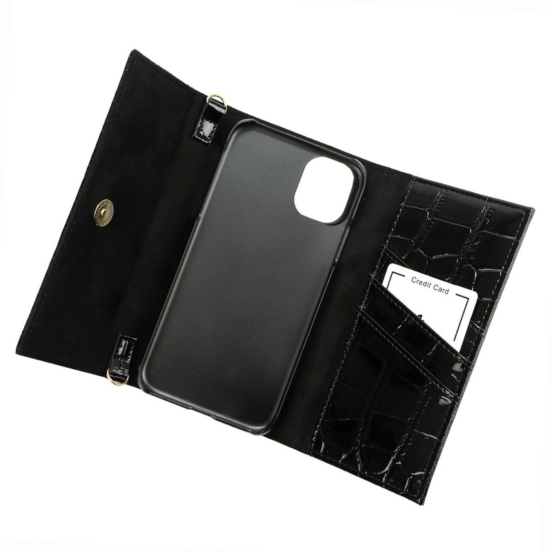 MiaMore Etui na telefon damskie wzór skóra krokodyla iPhone 11 case z klapą