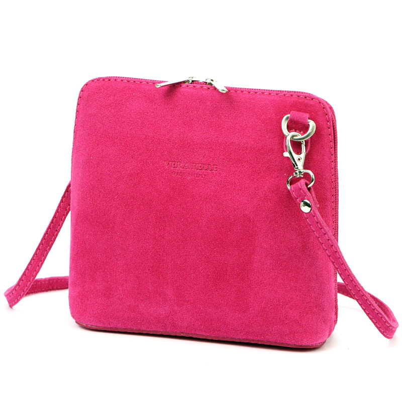 Barberinis Zamszowa skórzana mała damska listonoszka z organizerem na ramię