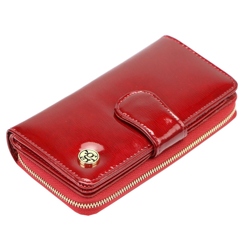 Gregorio duży portfel pionowy portmonetka za zatrzask liczne przegrody