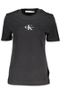 DAMSKI T-SHIRT Z KRÓTKIM RĘKAWEM CALVIN KLEIN CZARNY