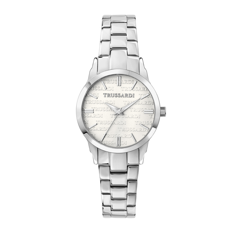 Zegarek TRUSSARDI R2453141509. Kwarcowy, Kolor biały. Kobieta.