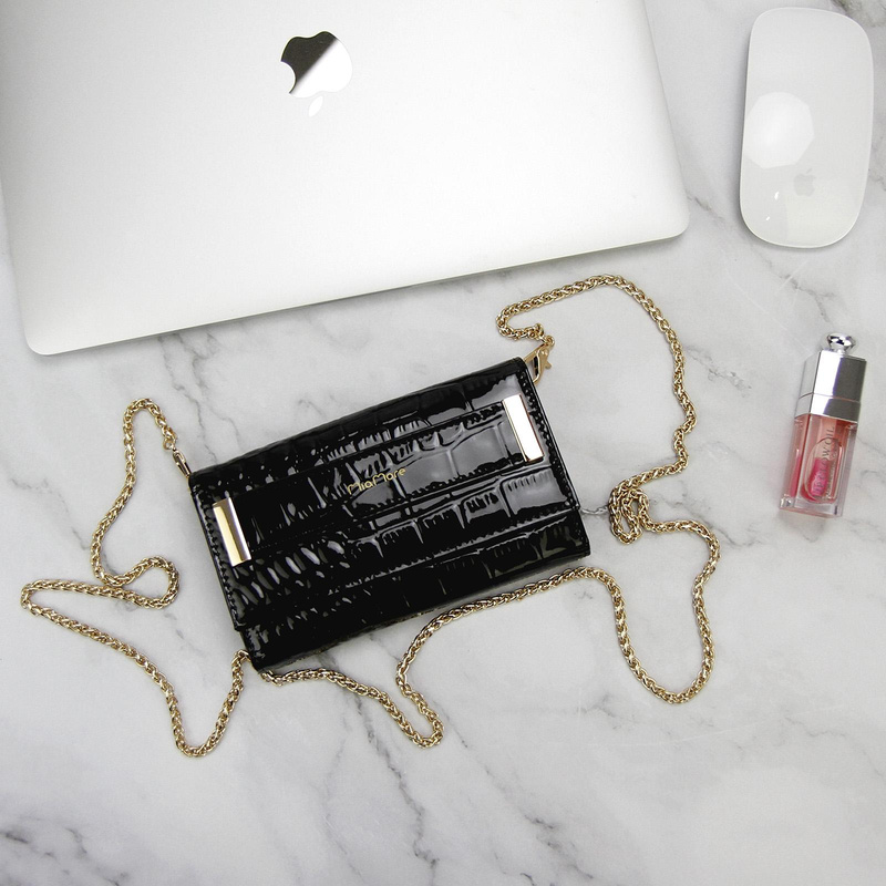 MiaMore etui na telefon Iphone 11 case skóra naturalna lakierowana pasek