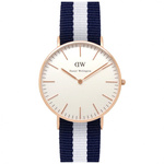 Zegarek DANIEL WELLINGTON DW00100031. Kwarcowy, Kolor biały. Kobieta.