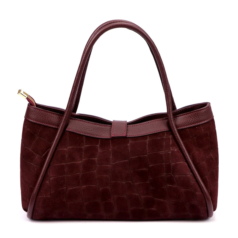 Skórzana torebka Camilla PREMIUM 10.014 CROCO z paskiem
