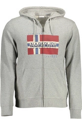 BLUZA NAPAPIJRI Z ZAMKIEM MĘSKA SZARA