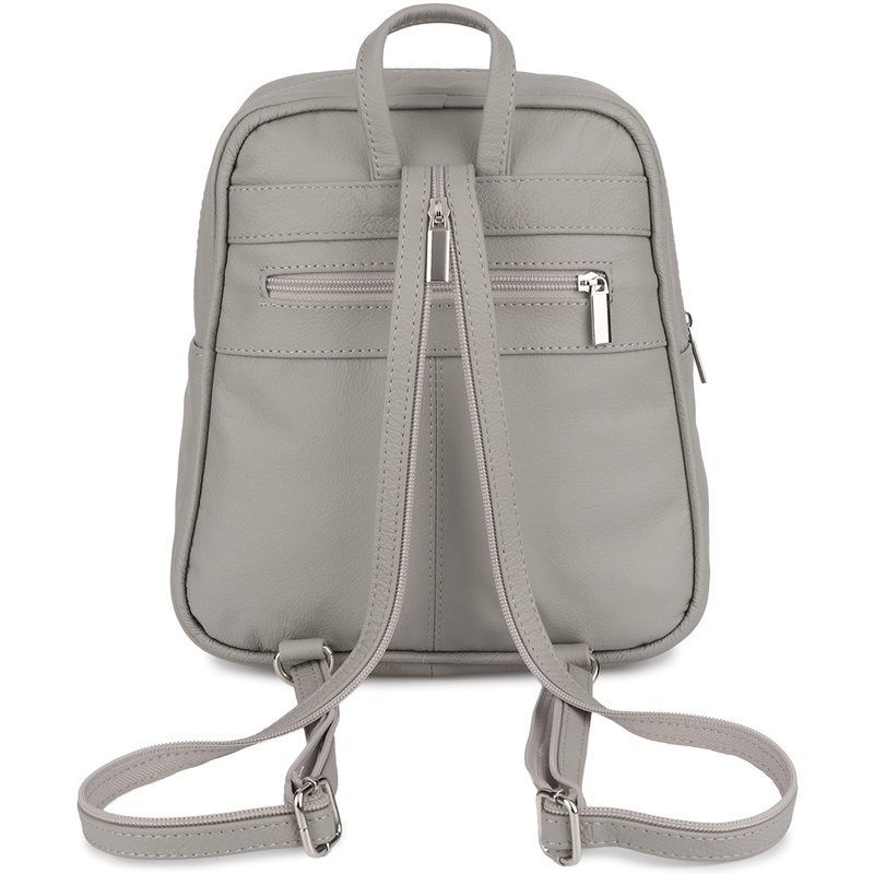 Plecak torebka damska Skórzana Beltimore jasno szary022