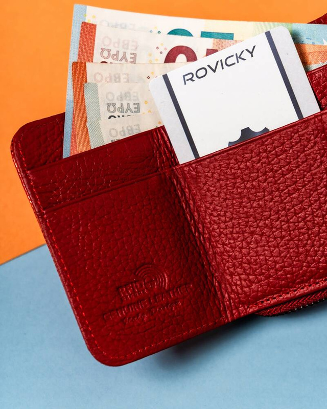 Mały błyszczący portfel damski Lorenti z RFID