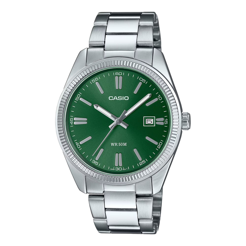 Zegarek CASIO MTP1302PD3AV. Kwarcowy, Kolor zielony. Unisex.