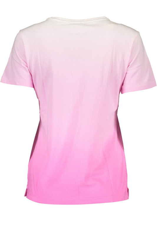 T-SHIRT Z KRÓTKIM RĘKAWEM GUESS JEANS RÓŻOWY