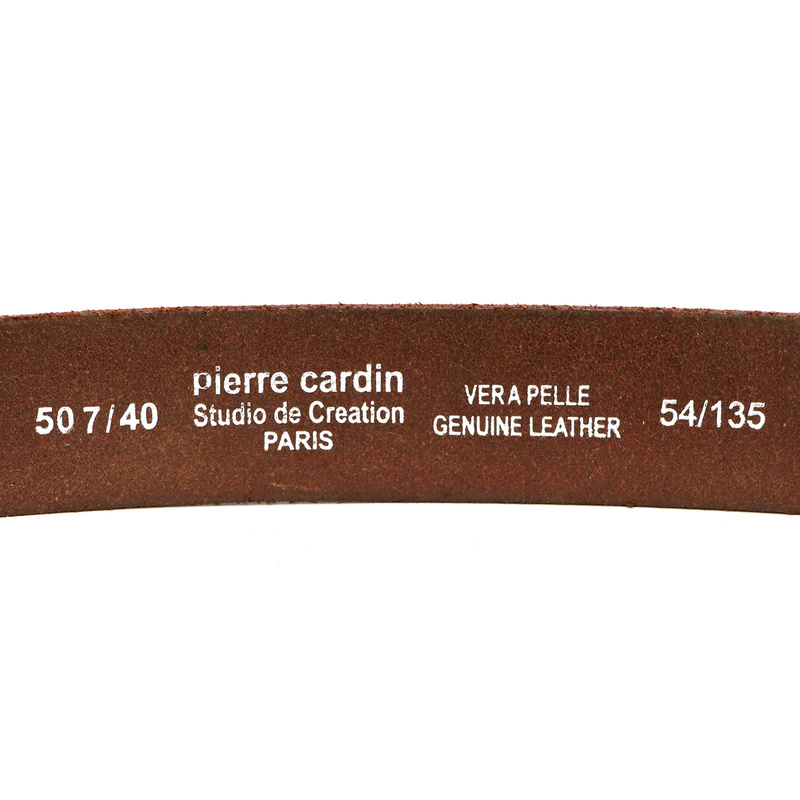 Pierre Cardin męski pasek do spodni skóra naturalna klasyczna klamra