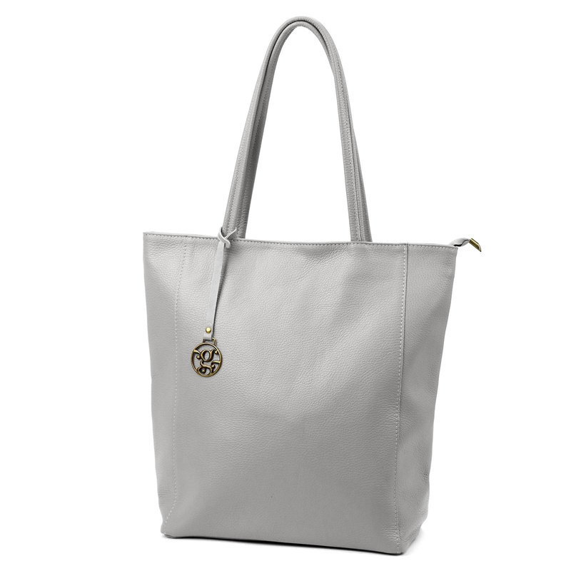 Gregorio damska shopperbag duża torebka na ramię skóra naturalna