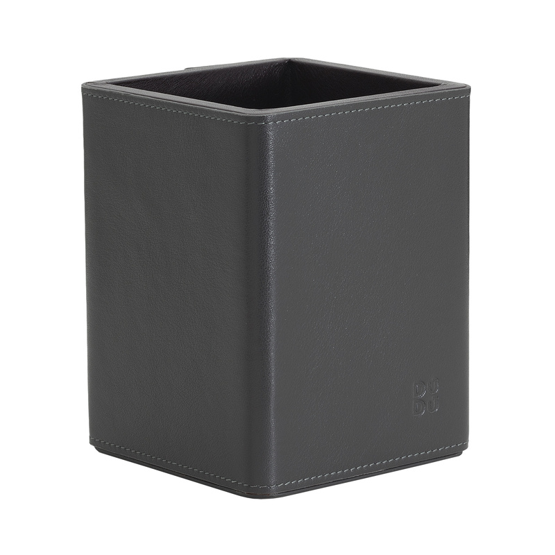 DUDU pojemnik na długopisy na biurko skóra naturalna przybornik