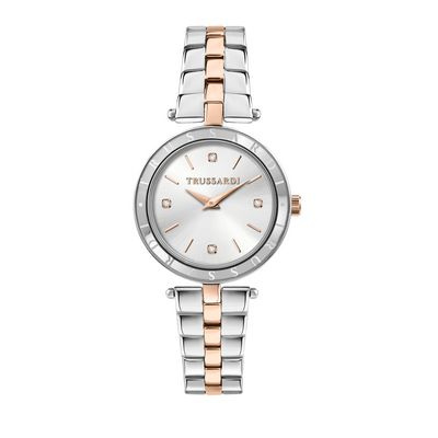 Zegarek TRUSSARDI R2453145516. Kwarcowy, Kolor szary. Kobieta.