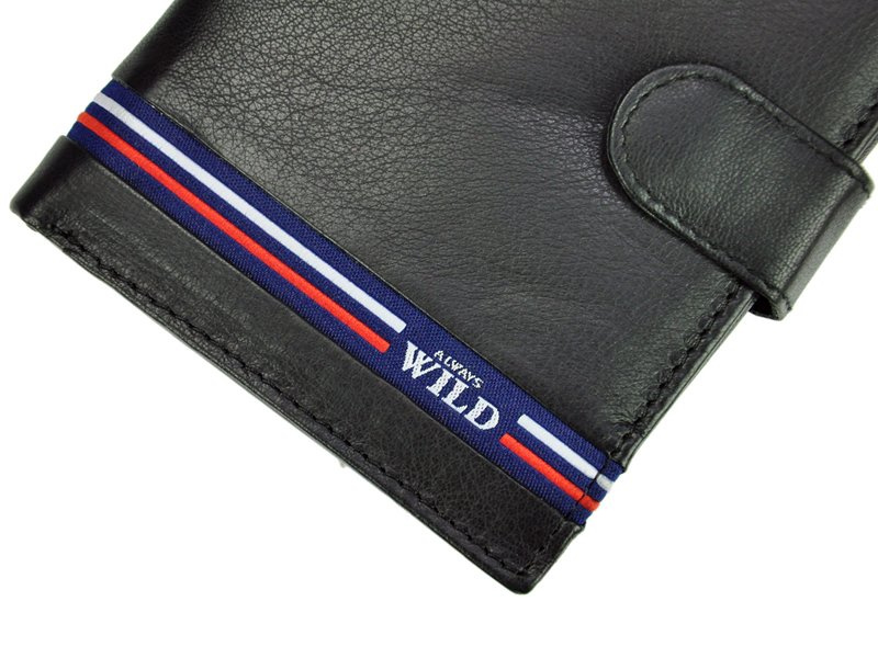 Skórzany męski portfel Wild N4-GV RFID