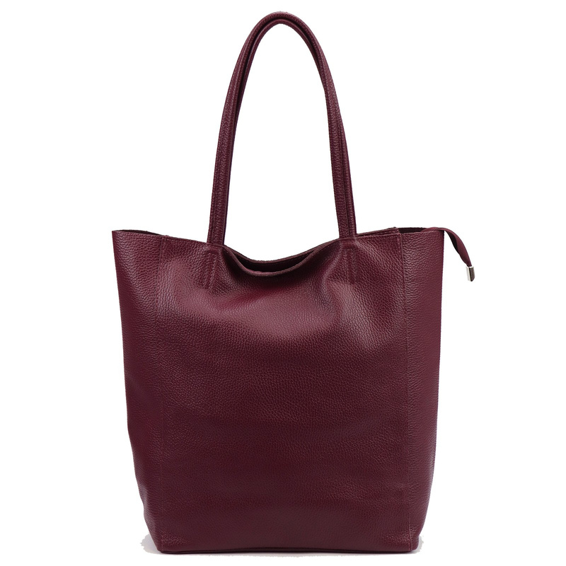 Duża skórzana torebka shopper Luka 26-084 Dollaro A4