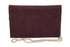 Stylowa kopertówka zamszowa Barberinis - Bordowa