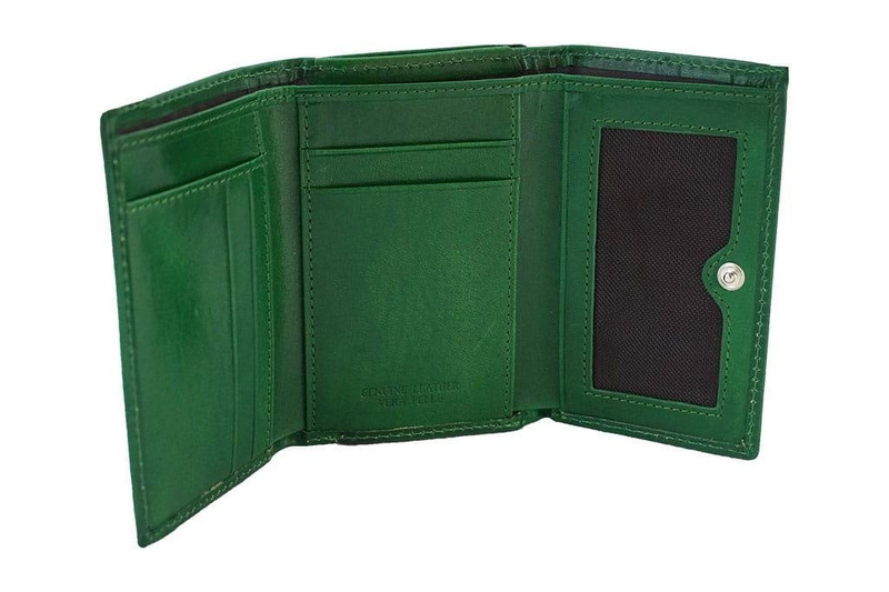 Portfel damski klasyczny skórzany - Czarny