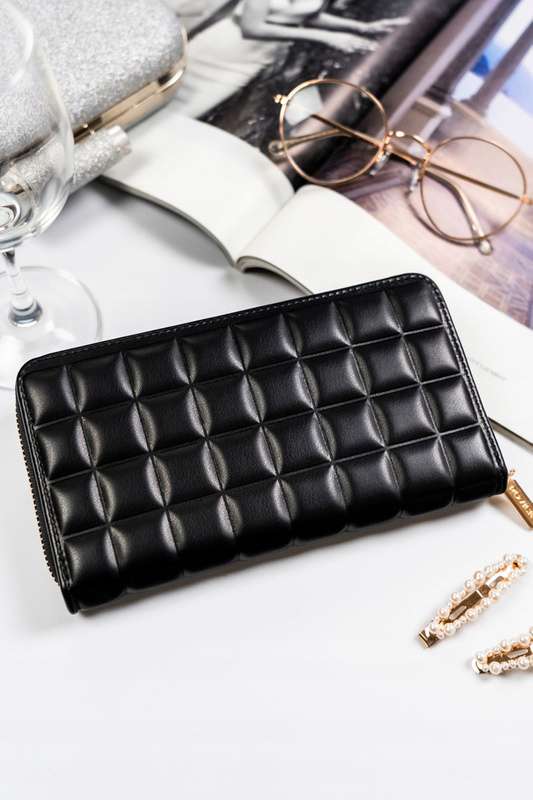 Duży damski pikowany elegancki portfel od Rovicky