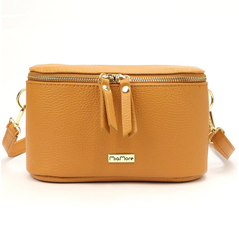 MiaMore Damska nerka saszetka przez ramię skóra naturalna miejska