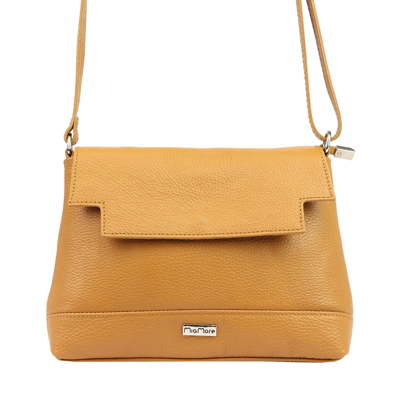 MiaMore damska listonoszka przez ramię skóra naturalna torebka z klapą
