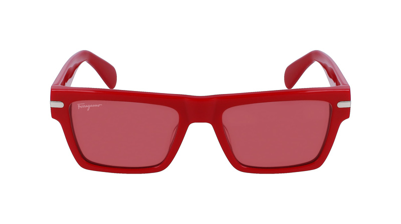 Okulary FERRAGAMO SF1086S541960. Okulary przeciwsłoneczne, Kolor czerwony. Mężczyzna.