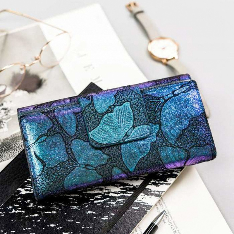 Skórzany damski portfel Peterson PTN 42100-ONBF