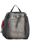 Czarny plecak damski Desigual Half Logo Denim Luena
