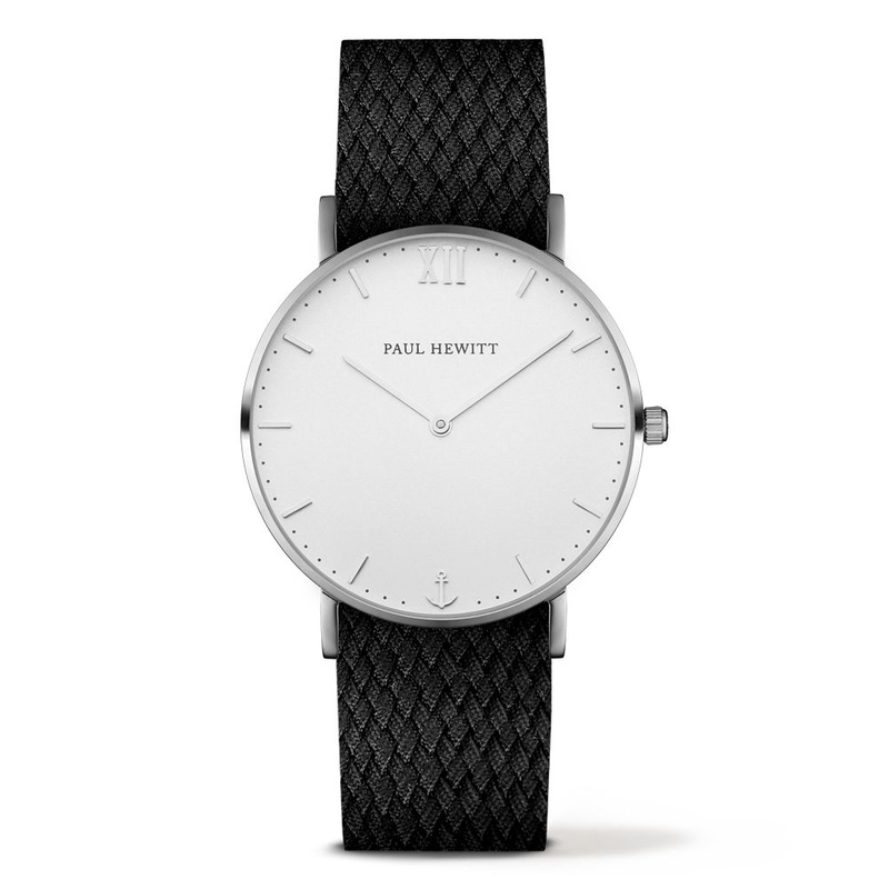 Zegarek PAUL HEWITT PH-SA-SSTW21S. Kwarcowy, Kolor biały. Unisex.