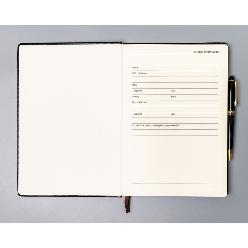 Czarny notes w twardej oprawie formacie B5 zadrukowany w kropki - Peterson