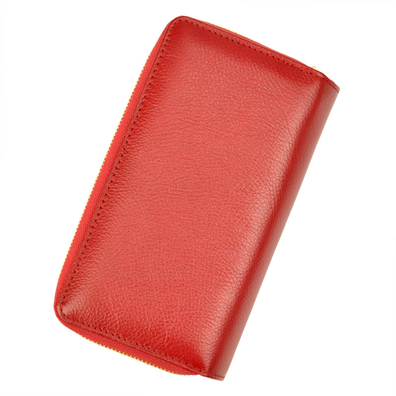 Pionowy Skórzany damski portfel PATRIZIA z RFID