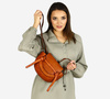 Marco Mazzini Torebka listonoszka skórzana saddle bag brąz camel