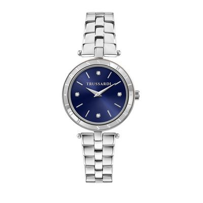 Zegarek TRUSSARDI R2453145514. Kwarcowy, Kolor niebieski. Kobieta.