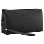 Elegancka saszetka męska ze skóry ekologicznej w czarnym kolorze - Rovicky