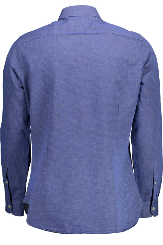 KOSZULKA POLO Z D�UGIM R�KAWEM M�SKA NIEBIESKA