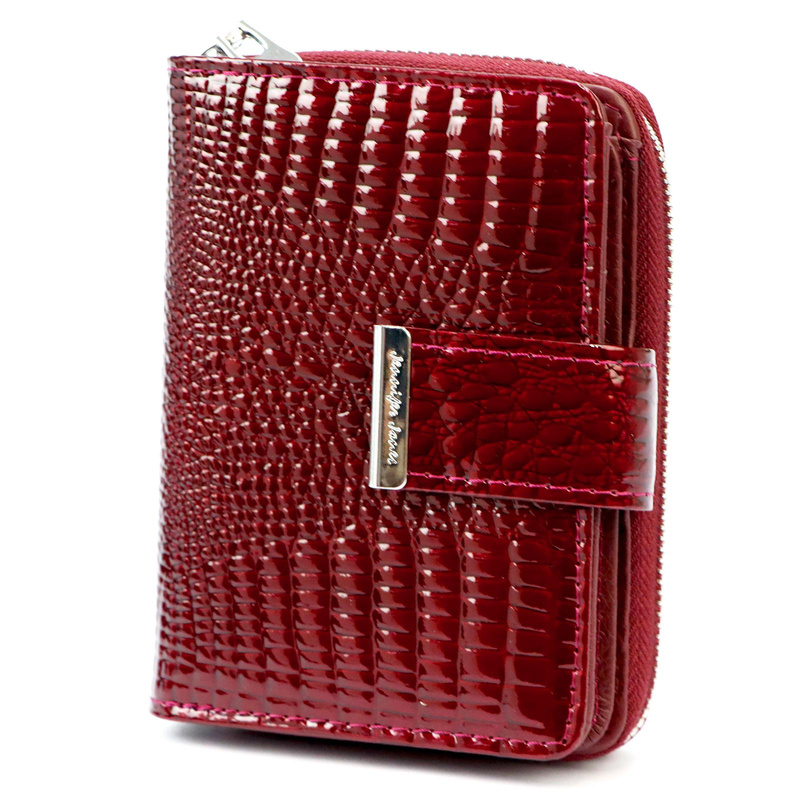 Jennifer Jones damska portmonetka skórzany portfel wzór skóra krokodyla