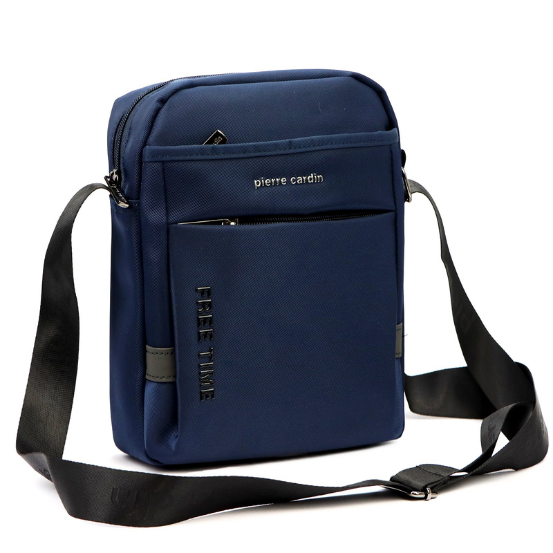 Męska pojemna saszetka z kieszeniami Pierre Cardin