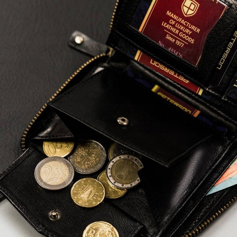 Skórzany męski portfel Peterson PTN 340.01