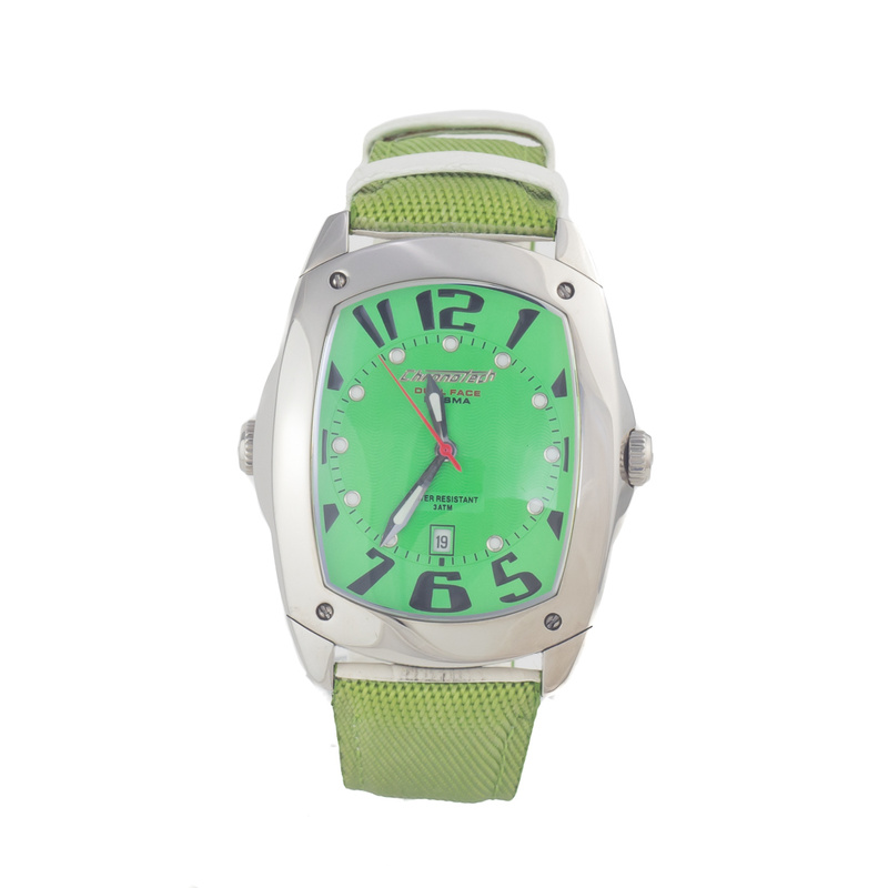 Zegarek CHRONOTECH CT7696M-05. Kwarcowy, Kolor zielony. Mężczyzna.