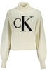 BIAŁY SWETER DAMSKI CALVIN KLEIN