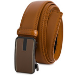 Pasek męski skórzany 3,5 cm klamra automatyczna Beltimore camel 50-551