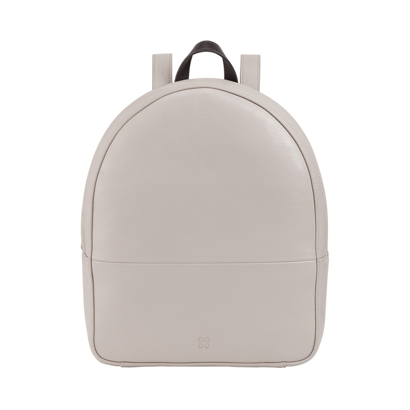 DuDu damski plecak miejski skóra naturalna dwukomorowy kieszenie