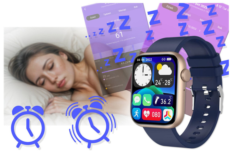 SMARTWATCH UNISEX GRAVITY GT3-4 - ROZMOWY BLUETOOTH, WŁASNE TARCZE (sg022d)