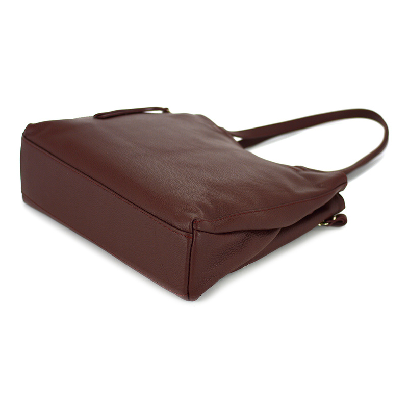 Elegancka stylowa duża damska skórzana shopperbag