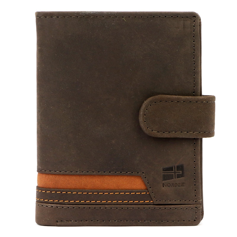 Skórzany męski portfel Nordee HVAL N4L
